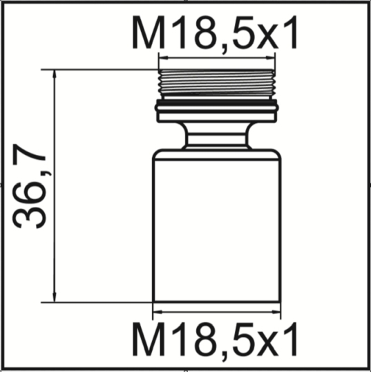 Neoperl Kugelgelenk für CACHE TJ verchromt, M18.5x1 x M18.5x1 06896790