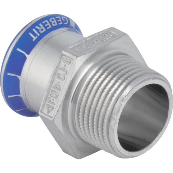 Geberit Mapress Edelstahl Übergang mit AG (LABS-frei) d15-R3/8 81726