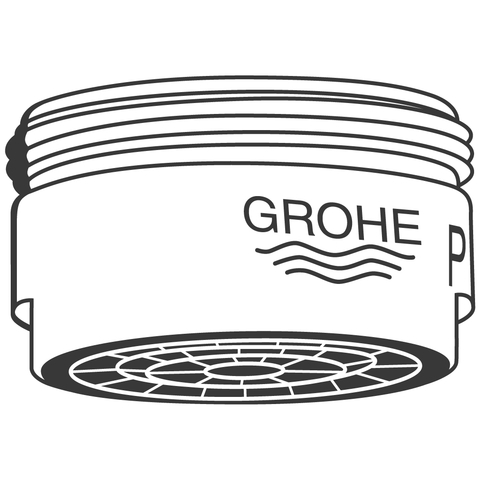 Grohe Mousseur chrom für Zweigriffarmaturen 13961000