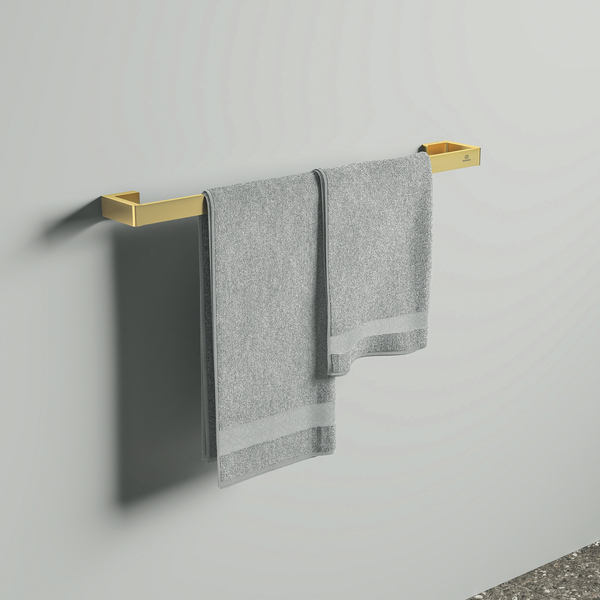 Ideal Standard Handtuchstange Conca Cube, 600mm, eckig, gold gebürstet T4498A2