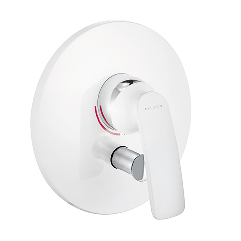 Kludi BALANCE UP-Wannen-/Brause-Einhandmischer Feinbau-Set mit Funktionseinheit weiß/chrom 526509175