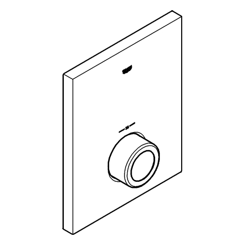 Grohe Rosette chrom für Thermostate 47902000