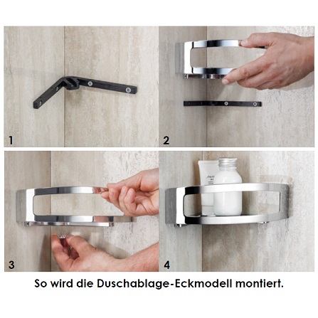 Avenarius Duschablage - Eckmodell abnehmbar 9014019010