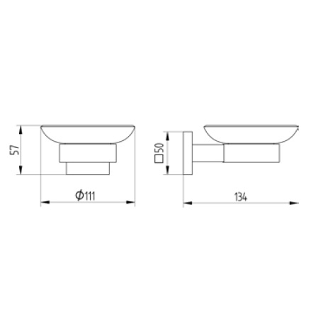 Avenarius Seifenhalter mit Schale 4201200040