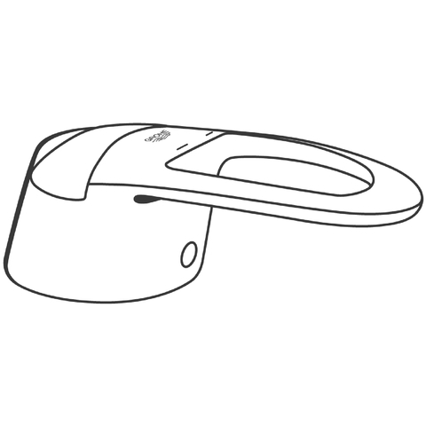 Grohe Hebel groß für Chiara chrom/mattchrom 46527IP0