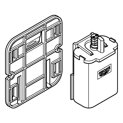 Grohe Batteriekasten mit Batterie für Elektronische Armaturen 42393000