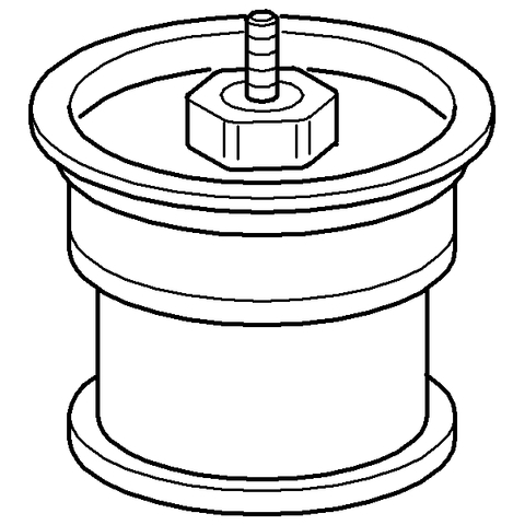 Grohe Deckel komplett für WC-Druckspüler 43122000
