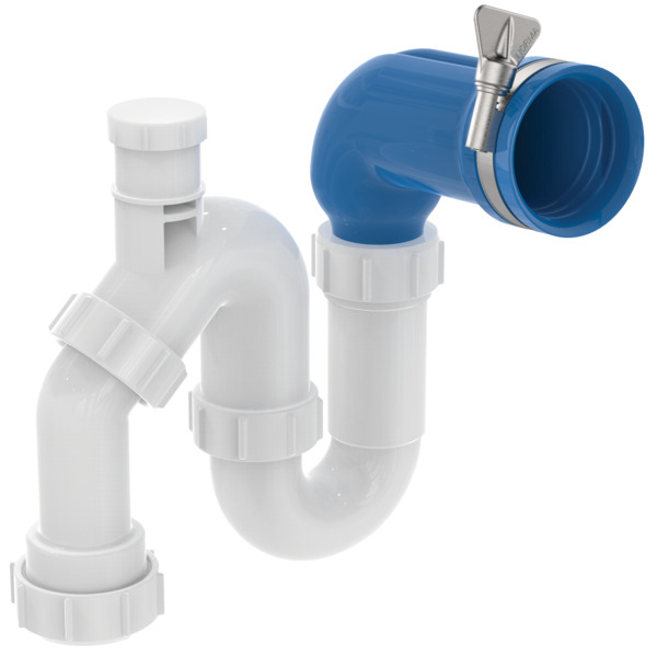 Ideal Standard Ablauf Contour21+, für Waschtisch mit Finne, weiß S038667