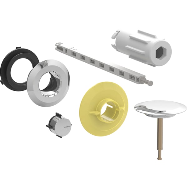 Geberit Serviceset für Badewannenablauf mit Druckbetätigung PushControl, chrom 245.428.21.1