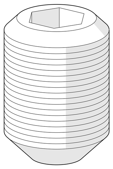 Hansa Schraube M5x8, SW2,5 59904755