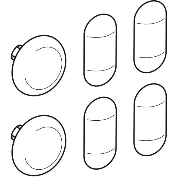 Geberit Set Puffer für WC-Deckel Slim 598118000