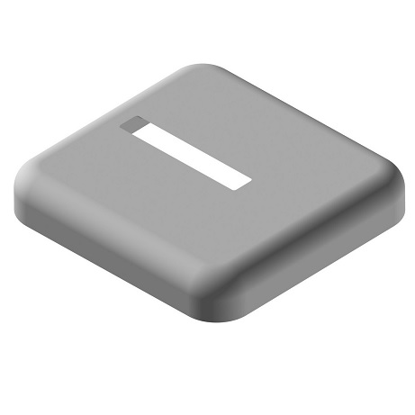 Kermi Blende für Konsolenfuß Kunststoff weiß, Fertigbodenmontage, Rohr 60x10mm ZB03740001