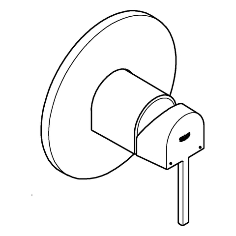 Grohe Plus Einhand-Brausebatterie supersteel Fertigmontageset 24059DC3
