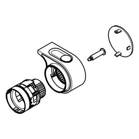 Grohe Absperrgriff chrom für Thermostate 47923000