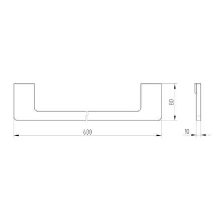 Avenarius Badetuchhalter 60cm 4803060040