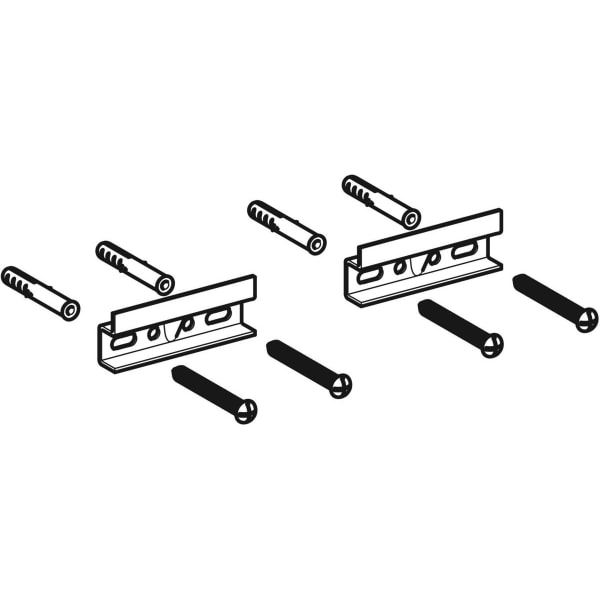 Geberit Aufhängeplatten Befestigungs Set für Spiegelschrank 243.765.00.1