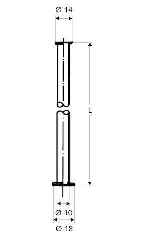 Schell Kupferrohr 3/8"x1/2" Bördel, d:10, L:1000, chrom 500070699