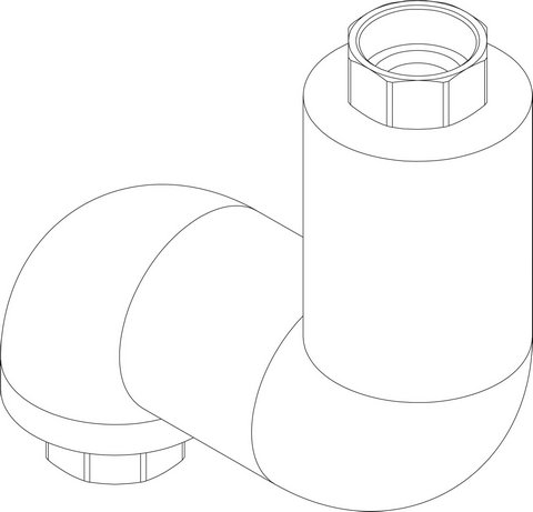 Bosch / Buderus Anschlussrohr RK DN25 G1 1/4 V2 8738804079