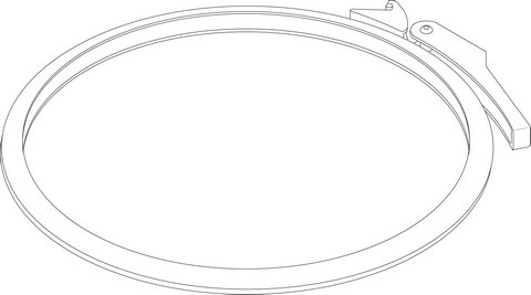 Bosch / Buderus Spannschelle d=140 mm 8738805003