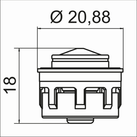 Neoperl Smooth Open Innenteil mit Dichtung, hellblau, M22/M24 16 l/min 01373095