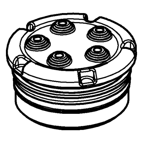 Grohe Pulsatorelement für Pulsator-Brause dunkelgrau 45656XX0