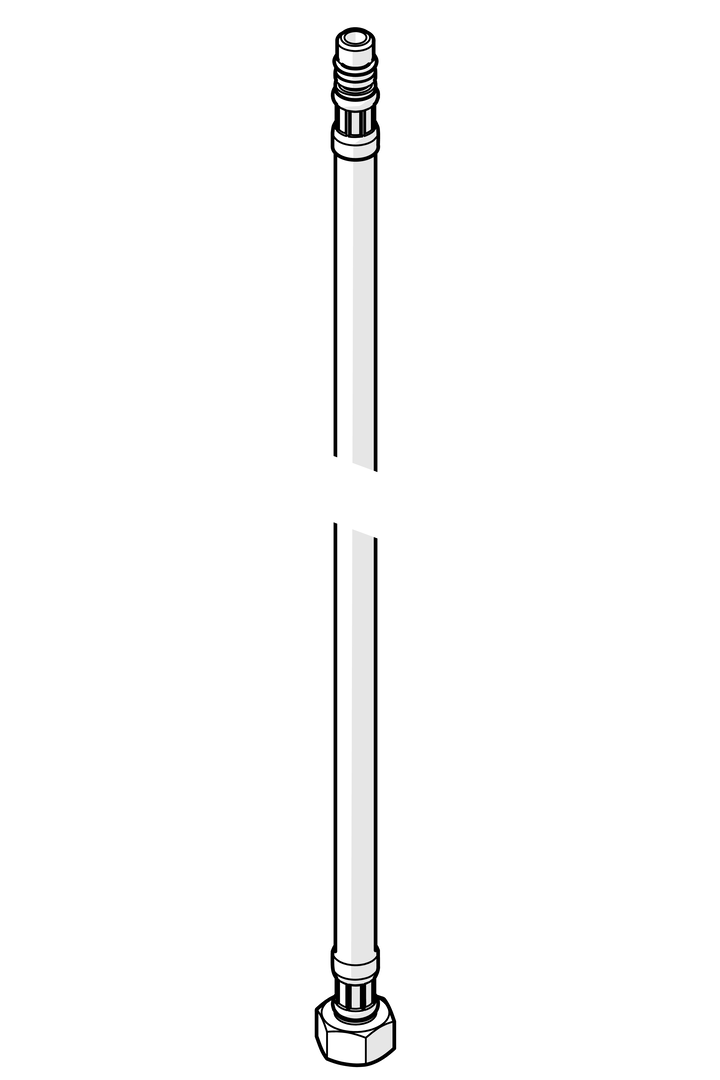 Hansa Anschlußschlauch M10 x 1 - 3/8", L=500mm 59911767