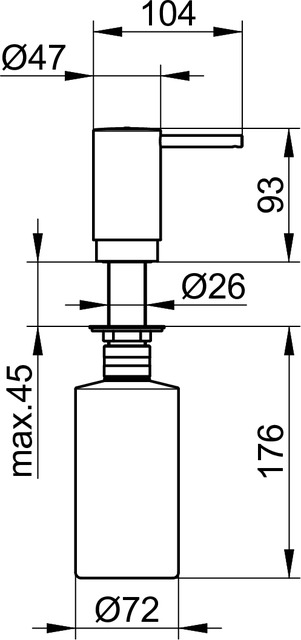 Keuco Ersatzpumpe Elegance passend zum Schaumseifenspender 11649000100
