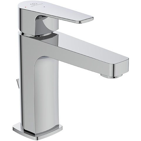Ideal Standard Waschtischarmatur Cerafine D, H105 mit Ablaufgarnitur BlueStart, Ausladung 120mm, chrom BC689AA