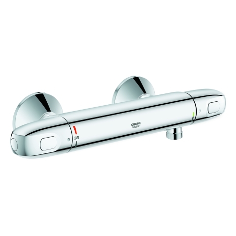 Grohe Grohtherm 1000 Thermostat-Brausebatterie chrom Wandmontage eigensicher 34814003