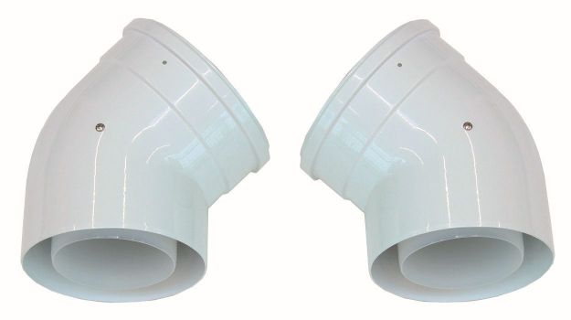 Vaillant Bogen 45 Grad d:110/160mm (2 Stück) konzentrisch PP 0020106379