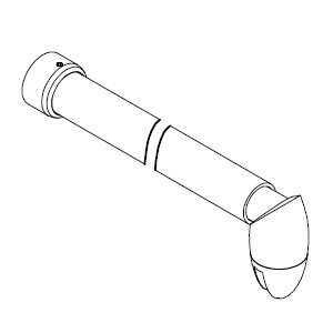 HSK Stabilisationsbügel komplett, Sonderlänge 2.000mm E85330-S-41
