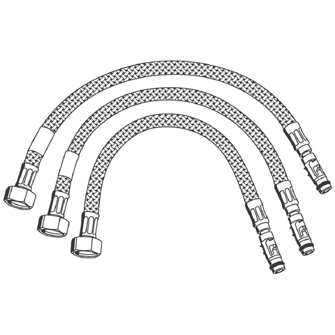 Grohe Anschlussschlauchset Eurodisc SE Selbstschluss-Brause-Thermostat chrom 43566000