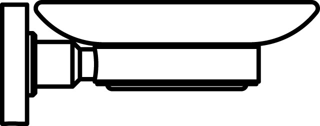 Ideal Standard Seifenschale IOM Klarglas, chrom A9123AA