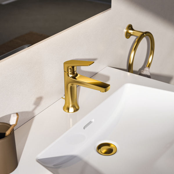 Ideal Standard Handtuchring La Dolce Vita 218 mm rund gold gebürstet T5502A2