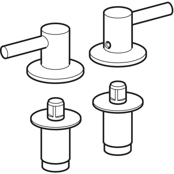 Geberit Set Scharniere für WC-Sitz 500 by Citterio 598130000