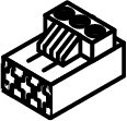 Bosch / Buderus Anschlussklemme 2-polig HW/CH gelb für GB172, GBH172 87144044060