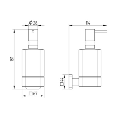 Avenarius Seifenspender Füllmenge 280ml 2401300010