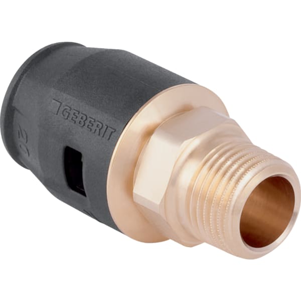 Geberit PushFit Übergang mit AG Rotguss d25-R1 652.533.00.1