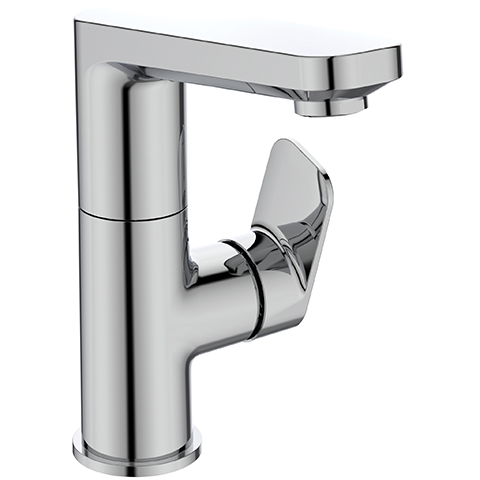 Ideal Standard Waschtisch-Armatur Tonic II, mit hohem Auslauf ohne Ablaufgarnitur 5 l/min., Ausladung 120mm, chrom A6476AA