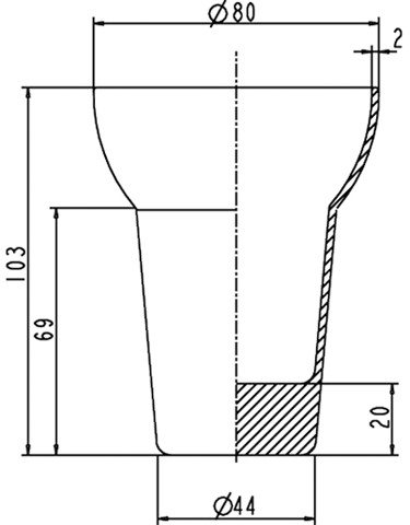 Ideal Standard JADO Ersatzmundglas New Haven, für Mundglas, Opalglas H960645NU