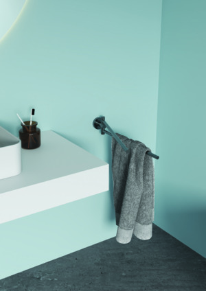 Ideal Standard Handtuchstange IOM doppelt grau metallic A9131A5