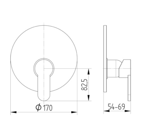 Avenarius UP-Brause-Einhebelmischbatterie chrom 1806251010