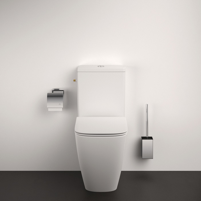 Ideal Standard Bürstengarnitur IOM Cube, Behälter aus Metall, chrom E2195AA