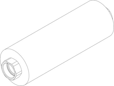 Bosch / Buderus Metallwellschlauch DN25 Lg750 schw 8738804071