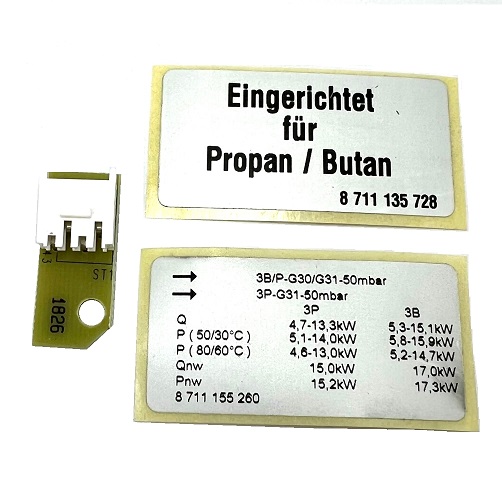 Bosch Gasartumbau-Set 21/23>31 von Erdgas LL/E auf Flüssiggas 87190011190