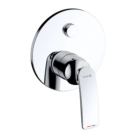 Kludi BALANCE UP-Wannenfüll-/Brause Einhandmischer Push mit Funktionseinheit, chrom 527590575