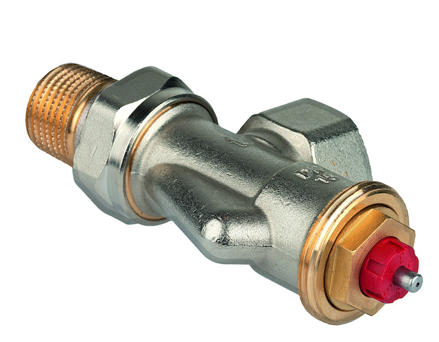 Resideo Thermostatventil FX, Axial, 1/2" Messing vernickelt V2000AFX15