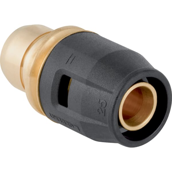 Geberit PushFit Übergang auf Verteiler mit Steckanschluss Messing d25 653.462.00.1