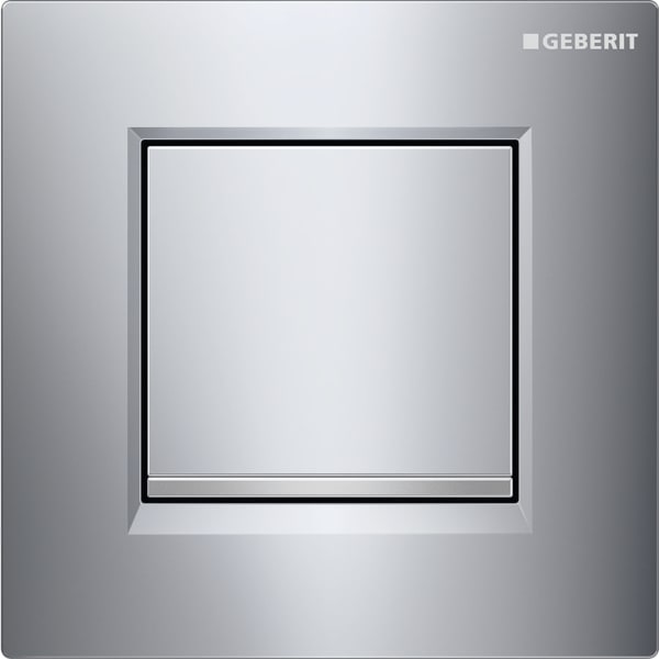 Geberit Typ 30 Betätigungsplatte für Urinal-Steuerung pneumatische Spül-Auslösung hochglanz-verchromt/mattverchromt 243.270.KH.1