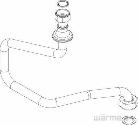 Bosch / Buderus Gasrohr vertikal 87186440240